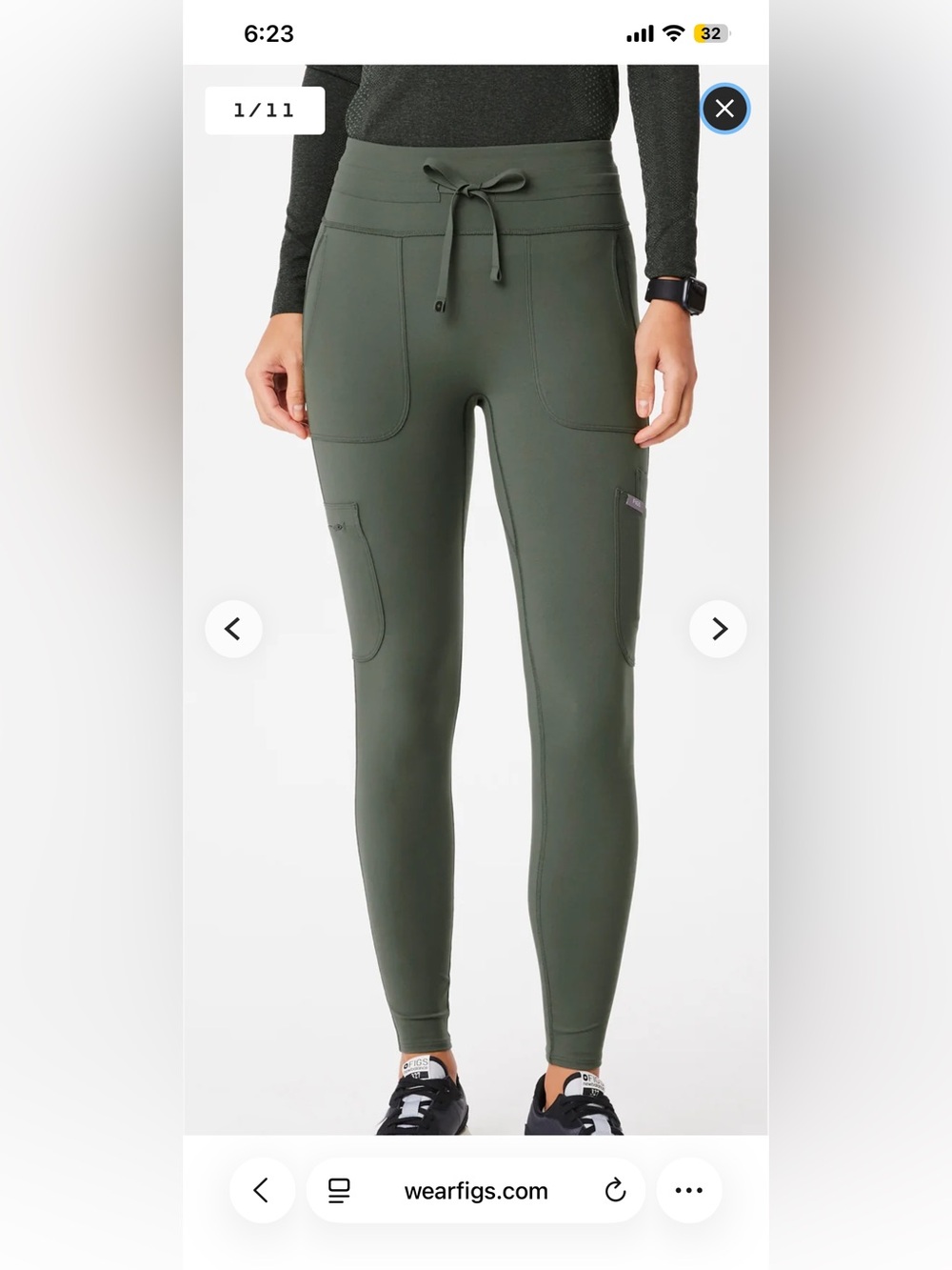 Figs  high waisted Seville scrub leggings
